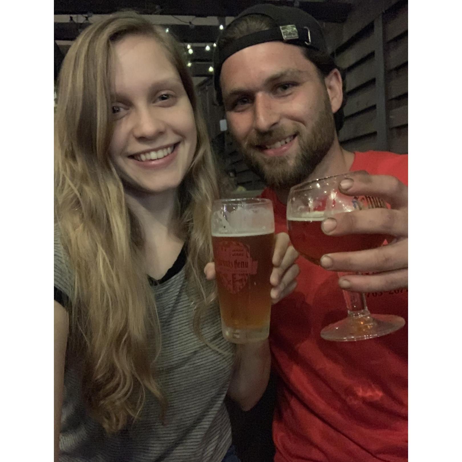We love our craft beer! This photo was taken in Schulz Brau Brewing Company in Knoxville, TN.
May 11th, 2019