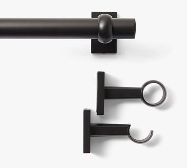 Antique Bronze Curtain Rod & Wall Bracket
