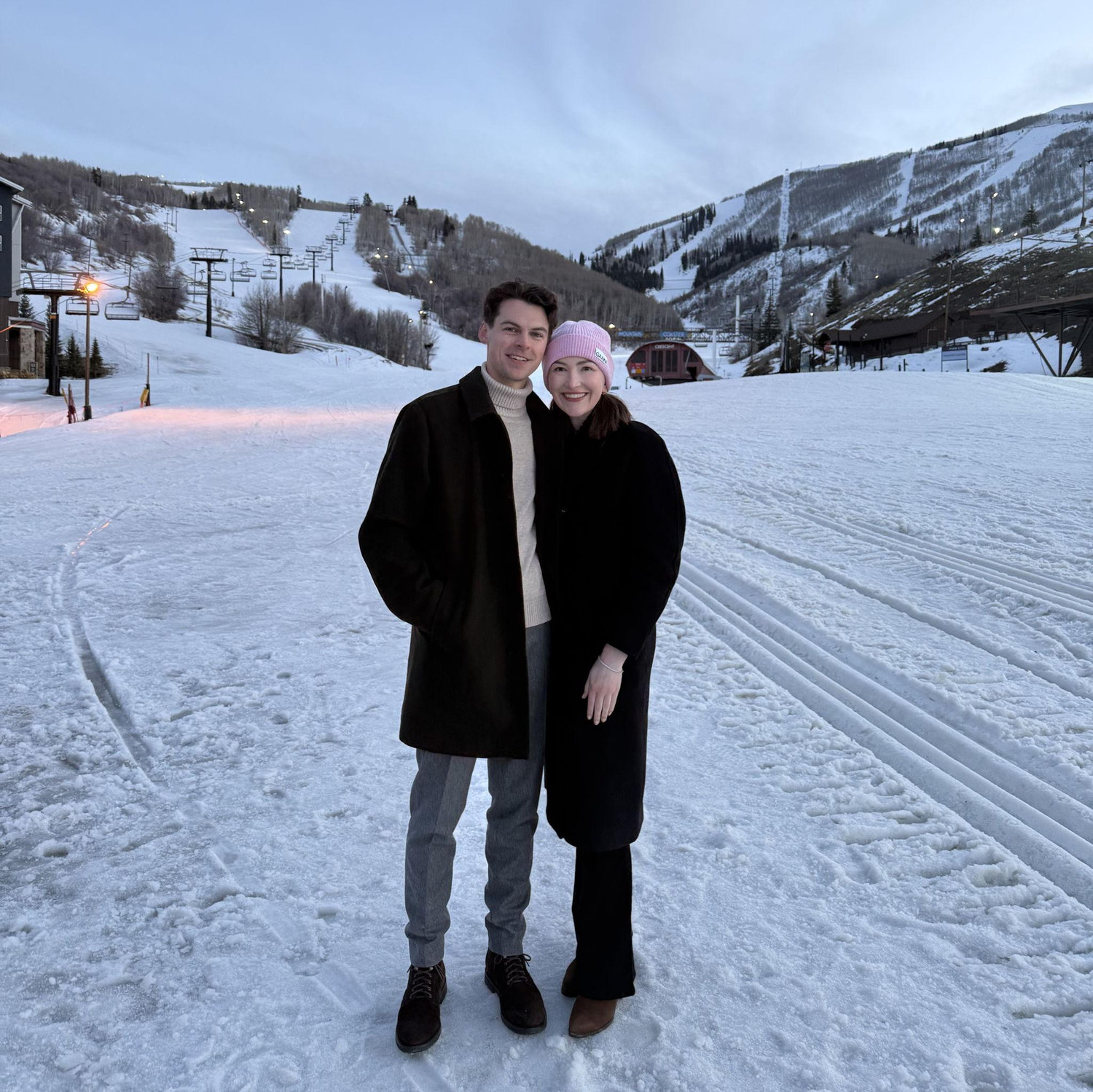 March 2025. In our après outfits in Park City!