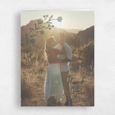 Evergreen Wedding Thank You - Larian Photo