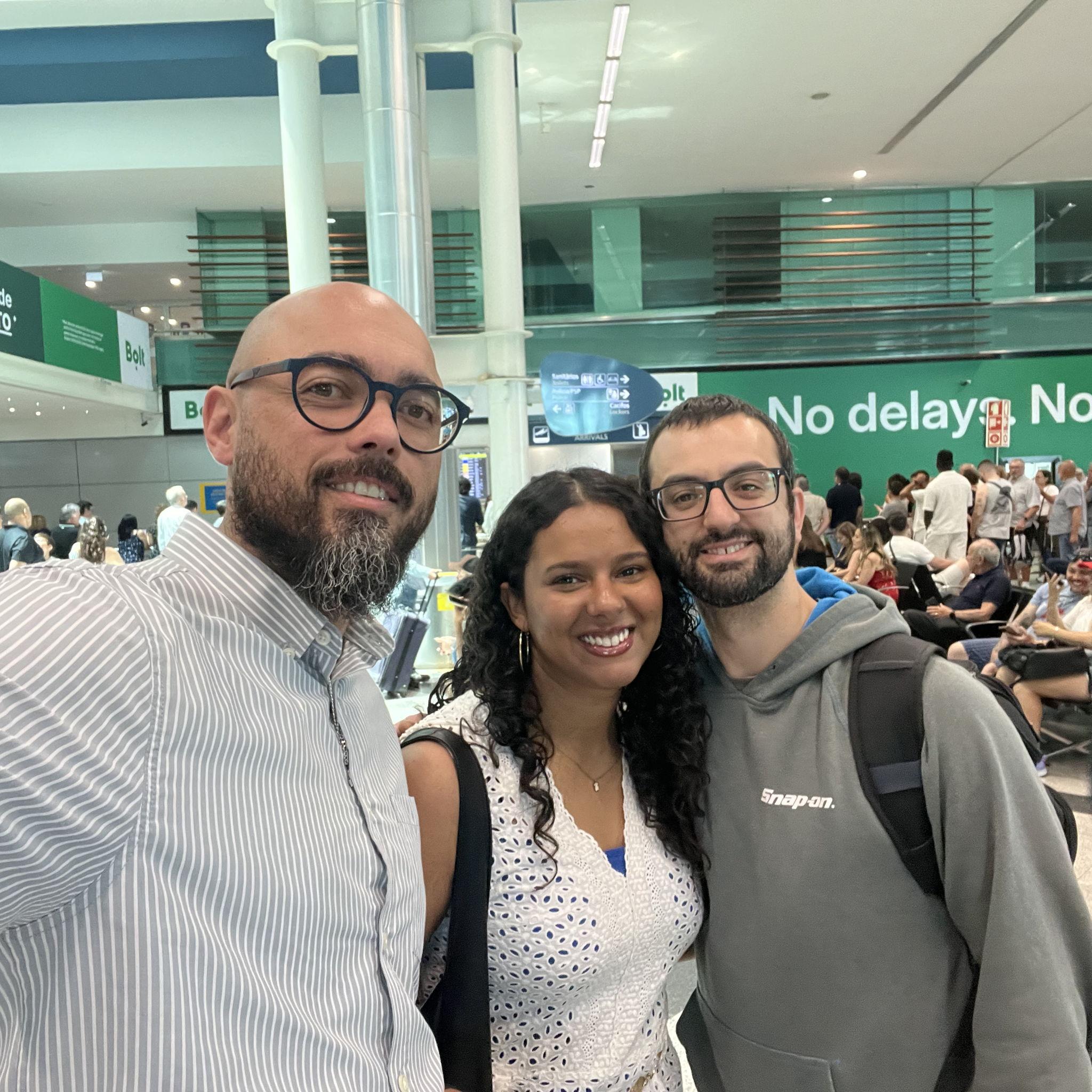 Selfie picking Dom from the airport