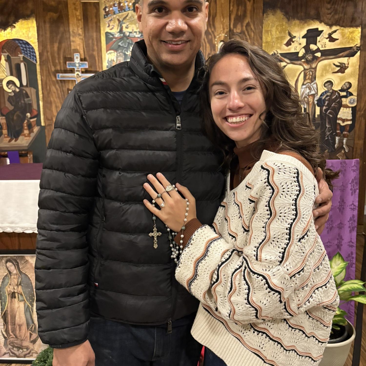 He proposed in the chapel of the sisters! A special place where we’ve spent many years of prayer in.