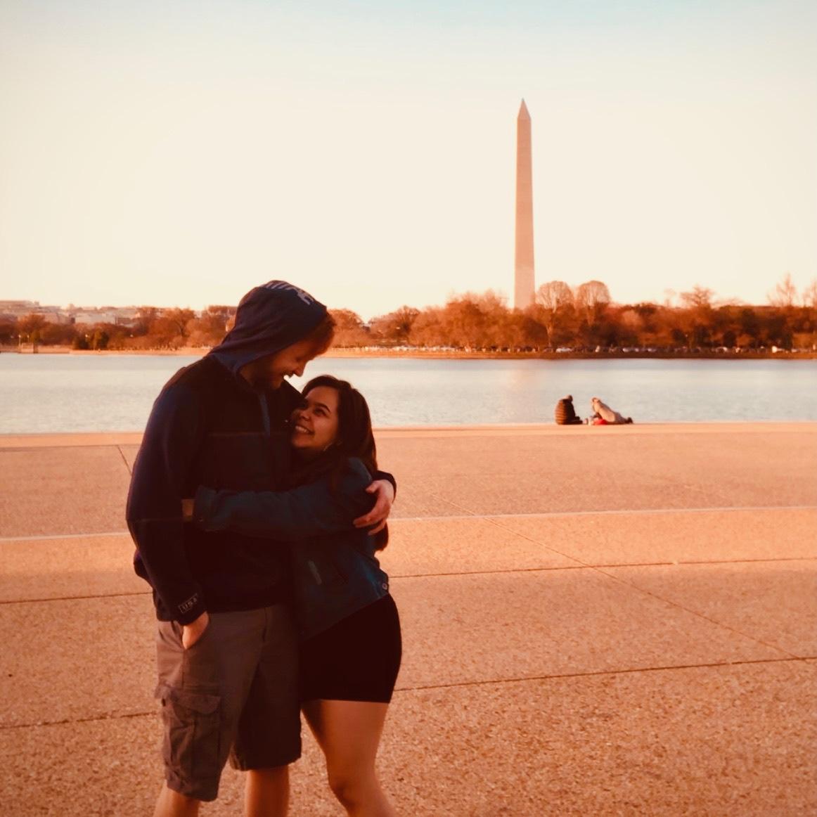 This is one of our first pictures together, back when we were 20lb less. Haha I think sometimes when you’re too happy it can get heavy.