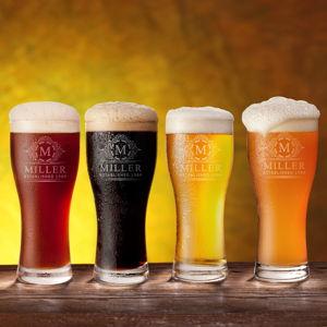 For the Wedding Day! Personalized Pilsner Beer Glass (Etsy)