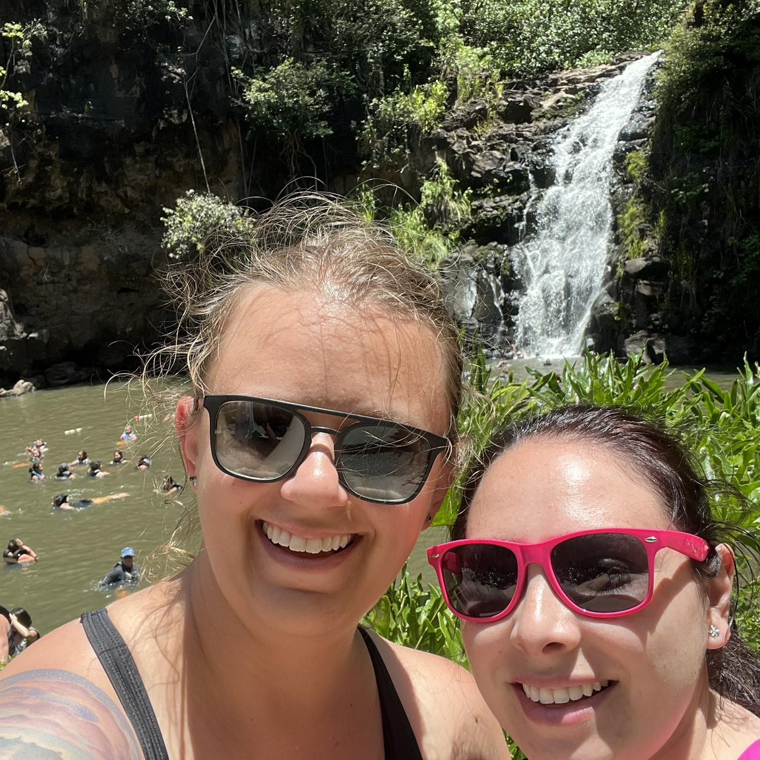 Swimming in Waimea falls was amazing!
