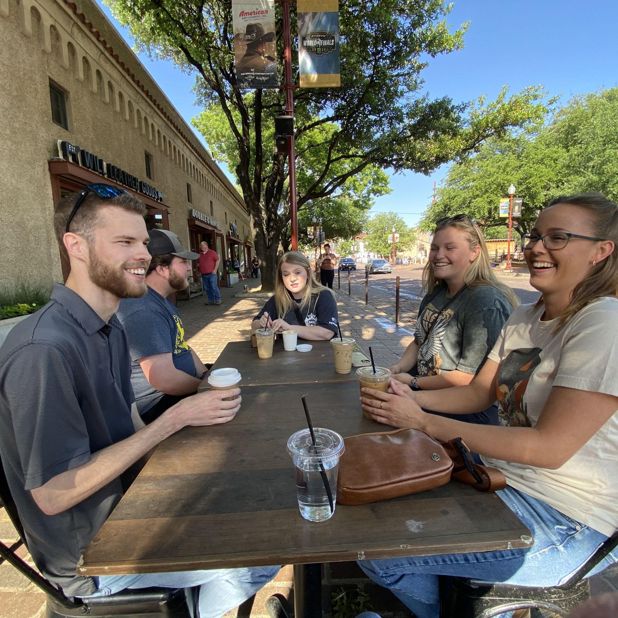 First time in Texas together, went to the Stockyards and a rodeo at Globe Life Field