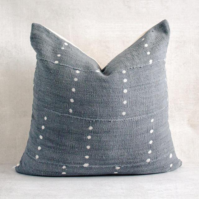 TIWA 2 Authentic Mali Mudcloth Throw Pillow Cover