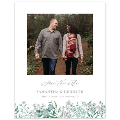 Deep Sage, Green Wedding Digital Save the Date - Lombardy Photo