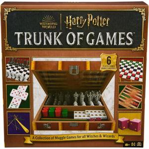Wizarding World of Harry Potter Trunk of Games, 6-in-1 Game Box, Chess Set for Kids, Kids Games, Family Game Night, for Harry Potter Fans Ages 8+