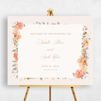 Pink Wedding Sign - Reagan Landscape