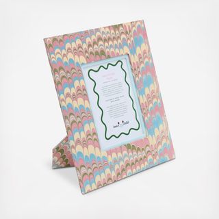Hand-Marbled Large Wall Picture Frame
