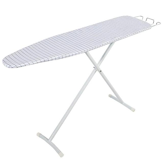 Bizroma Ironing Board Table with Steam Rest and Sturdy Legs and 7 Adjustable Heights, 13 x 54 inches , Plaid