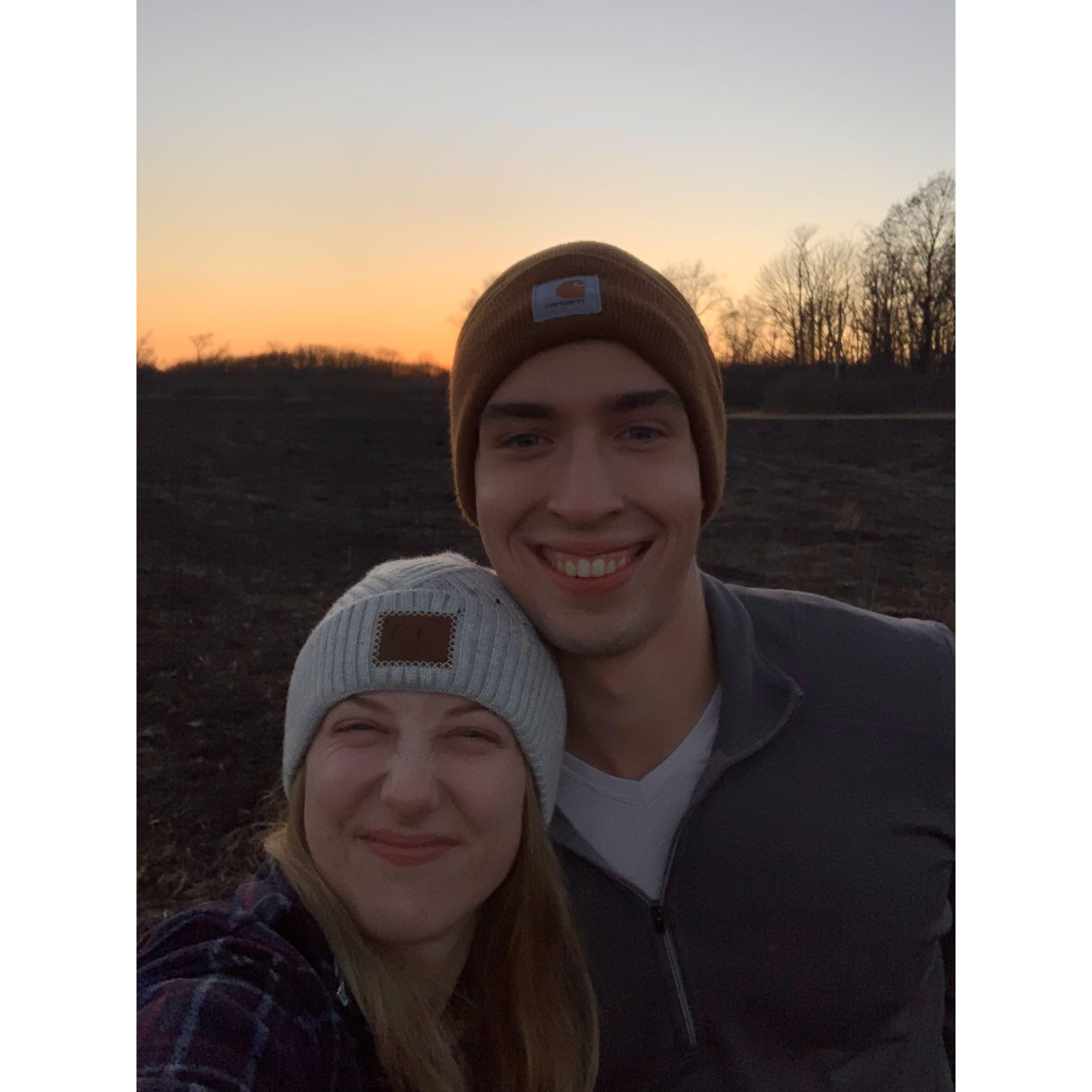 Slow dancing in our favorite spot