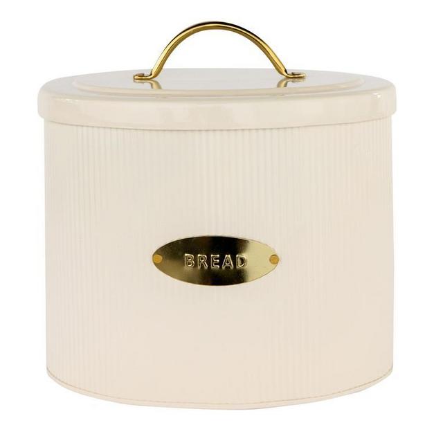 Brass Detailed Metal Bread Box
