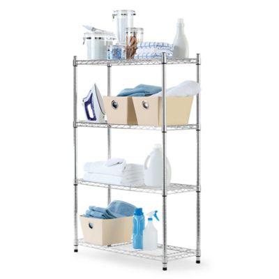 Commercial Grade 4-Tier Shelving Unit in Black