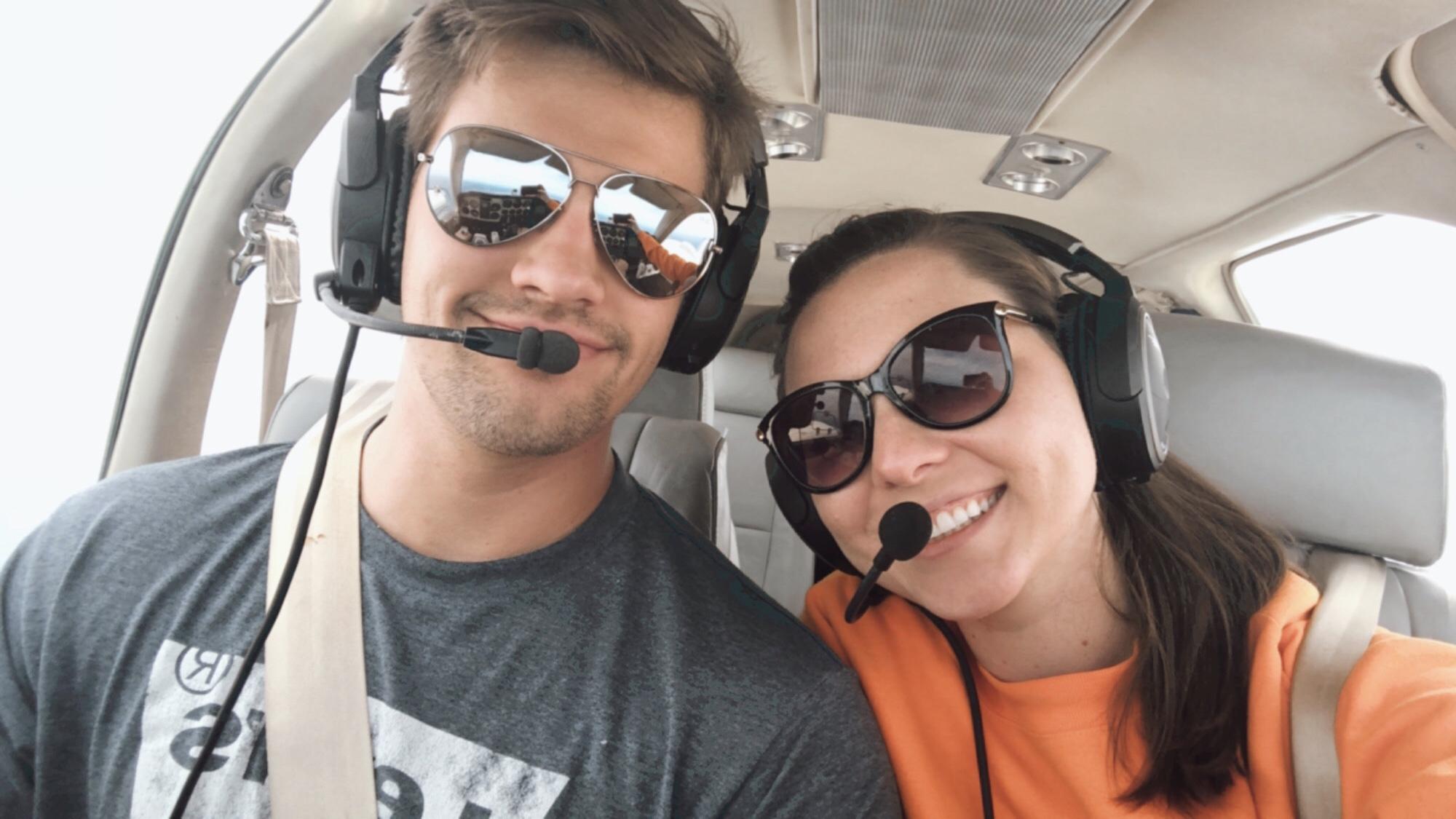 Our first solo flight together