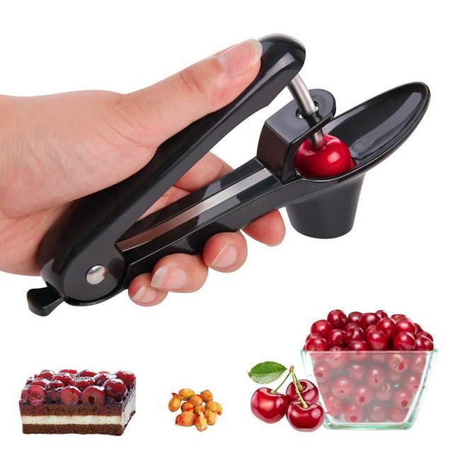 YEVIOR Cherry Pitter Tool, Portable Olive and Cherry Pitter Remover, Multi-Function Fruit Corer and Pitter Remover, Suitable for Home Kitchen, Cherry, Jujube and Red Date