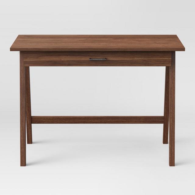 Paulo Wood Writing Desk with Drawers Walnut - Project 62™