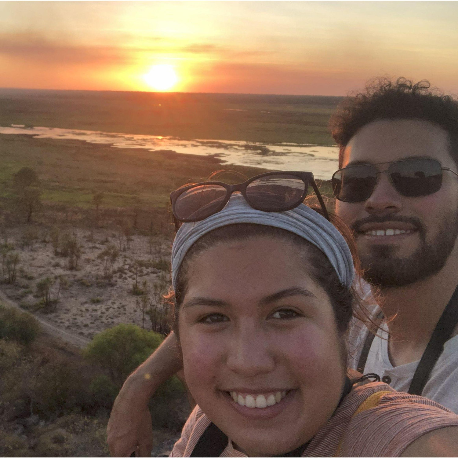 September 2019: A smoky sunset in the Northern Territory of Australia.