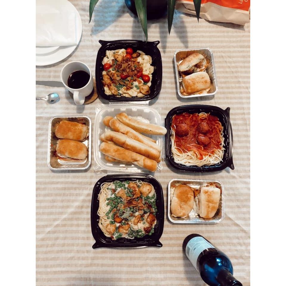 and then Tom and I ordered A LOT of Fazoli's for in-home date nights. #WorthIt