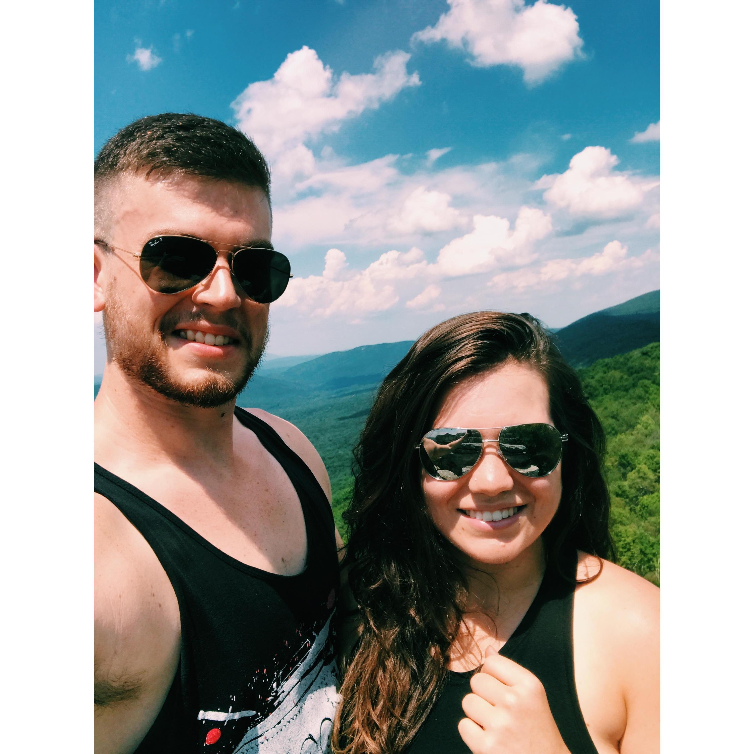 Our second hike after I was gone for a month in Cali this past summer!