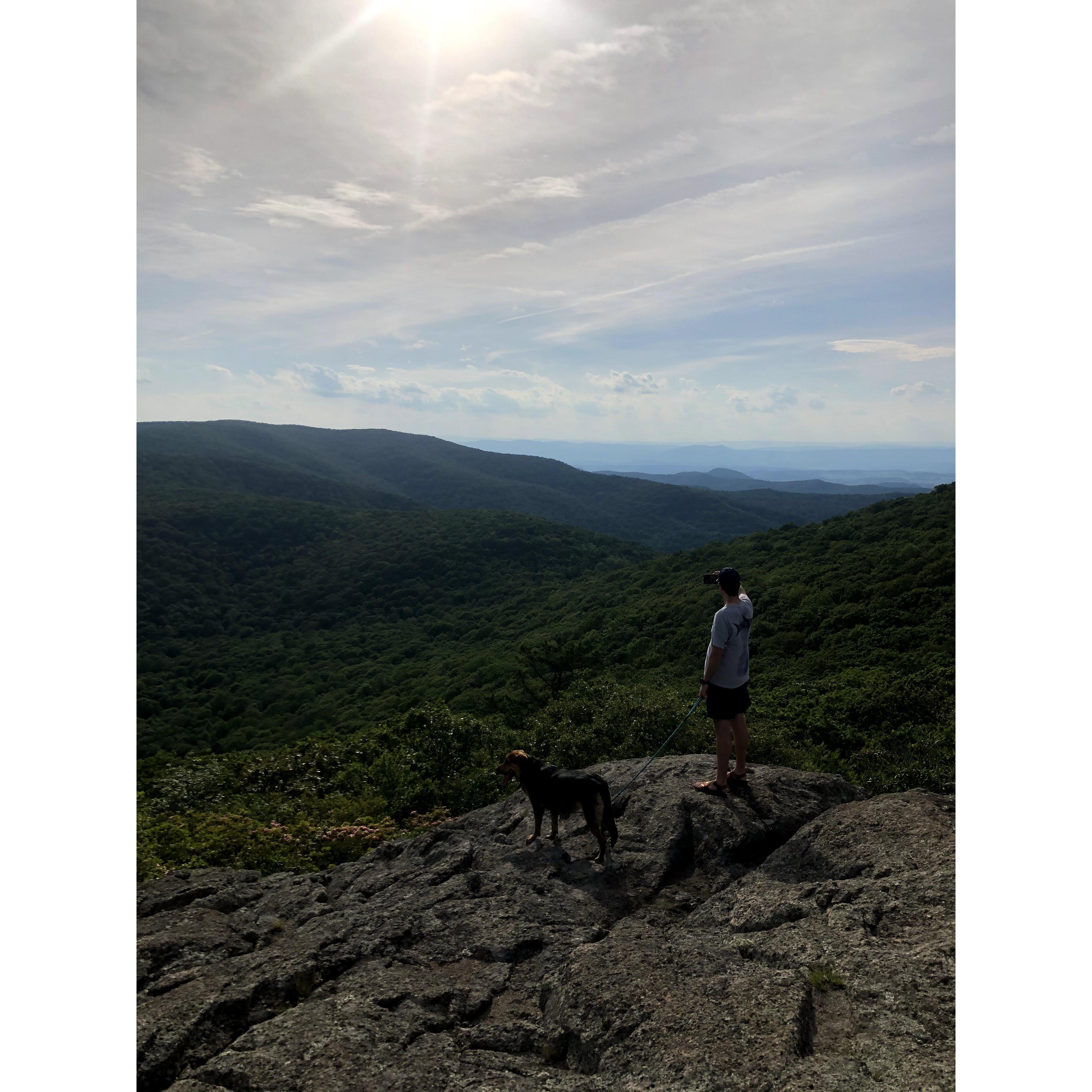 Chris and Jojo scoping out our wedding site -- our version of the rehearsal