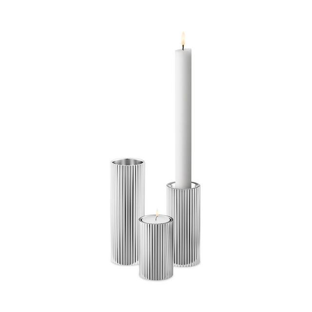 Georg Jensen Bernadotte Tealight & Candleholder, Set of 3