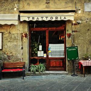 Dinner at a trattoria