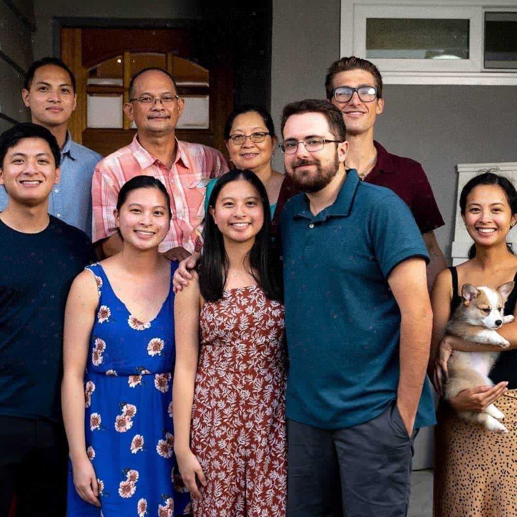 Celebrating our marriage with the Parado family
