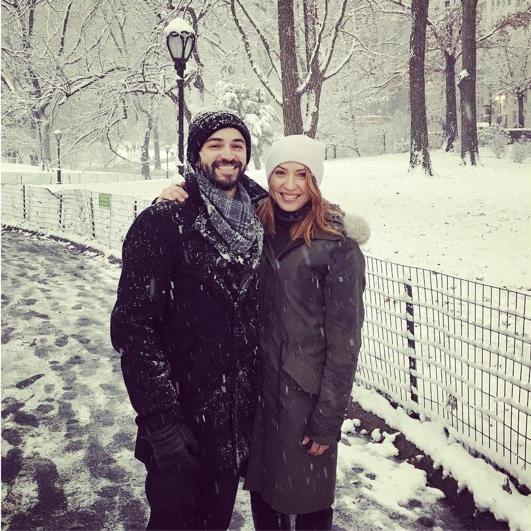 We used to walk to work together when we lived in NYC (years later we visited NY as a couple)!