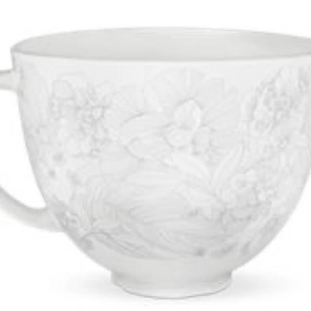 5 Quart Whispering Floral Ceramic Bowl