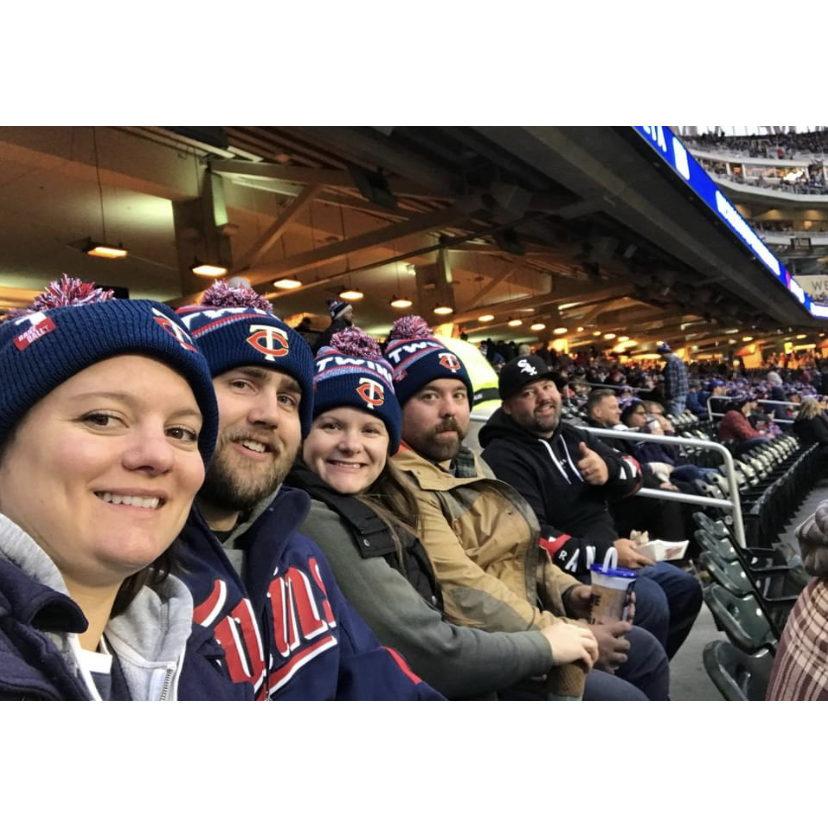 Twins game...with one random White Sox fan....