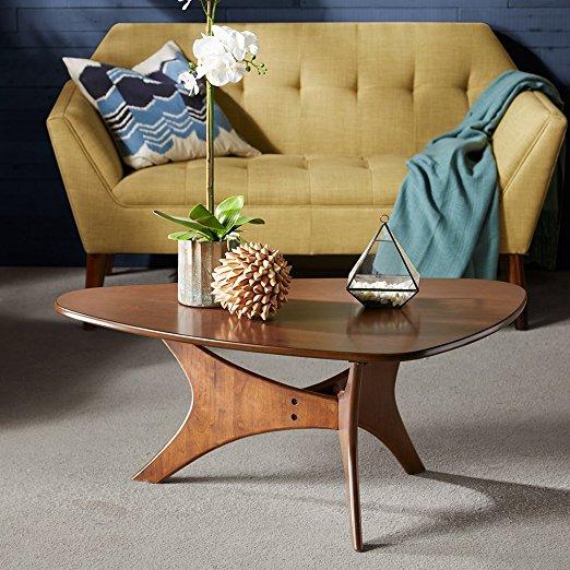 Ink+Ivy Blaze Triangle Wood Coffee Table