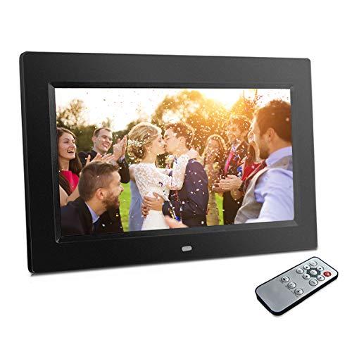 Sonicgrace 10.1 inch Digital Photo Frame LCD Screen Digital Picture Frame, 1024x600 Pixel High-Definition, Automatic Slide Show, Built-in Calendar, Best Gift for Family and Friends, Black