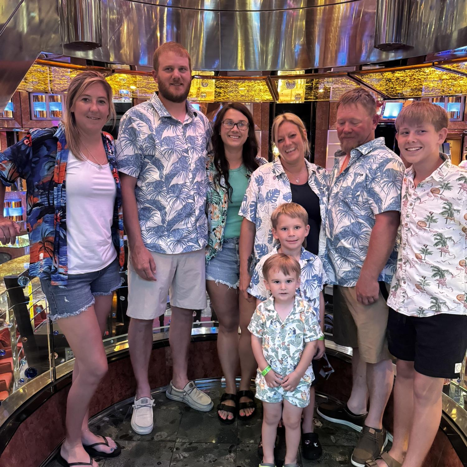 Our Hawaiian shirts.