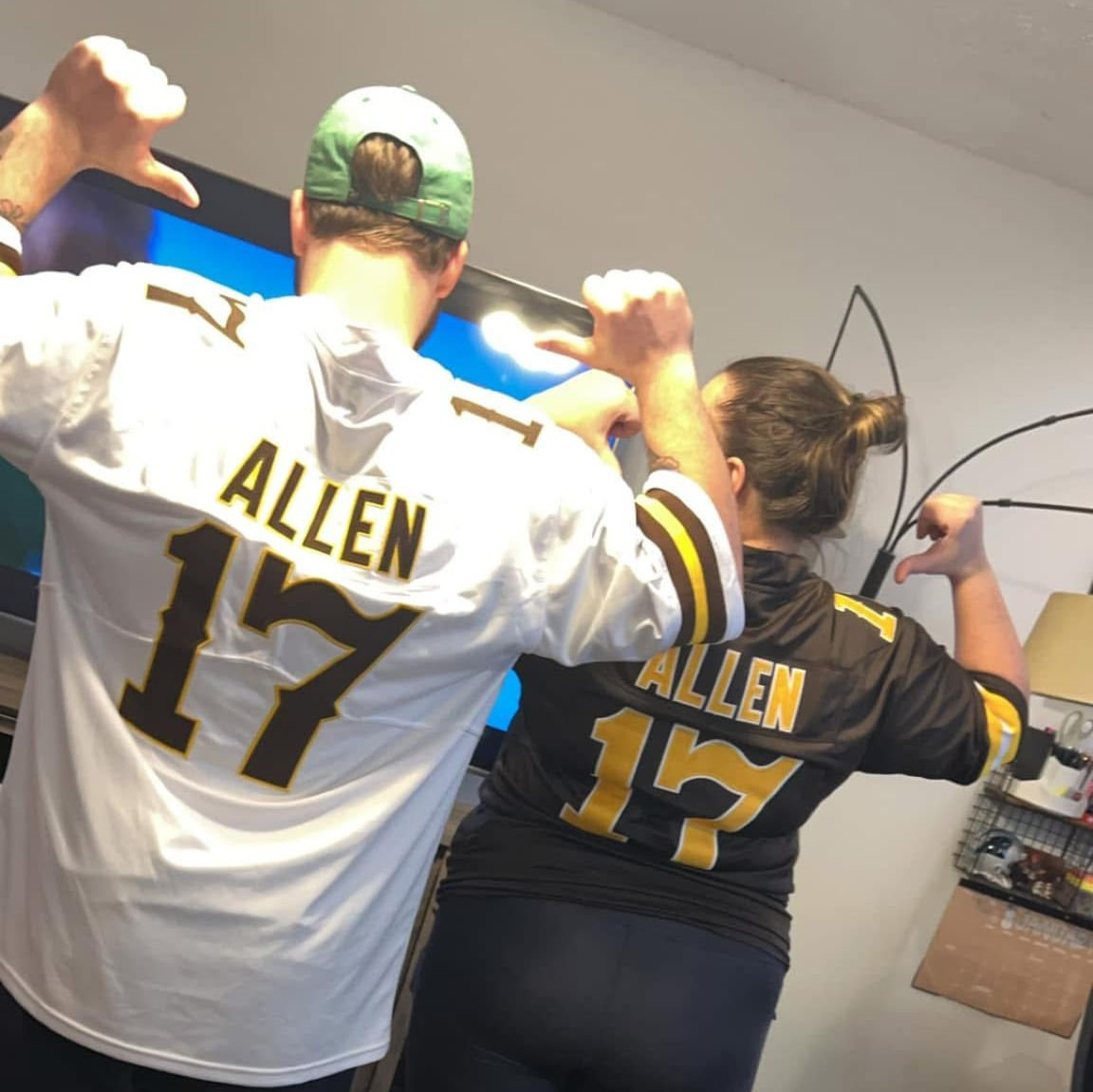 Shoutout to Ethan for letting us rep these jerseys. In loving memory of our dear friend Ethan. We know you won't be in attendance for our big day, but we know you are with us still