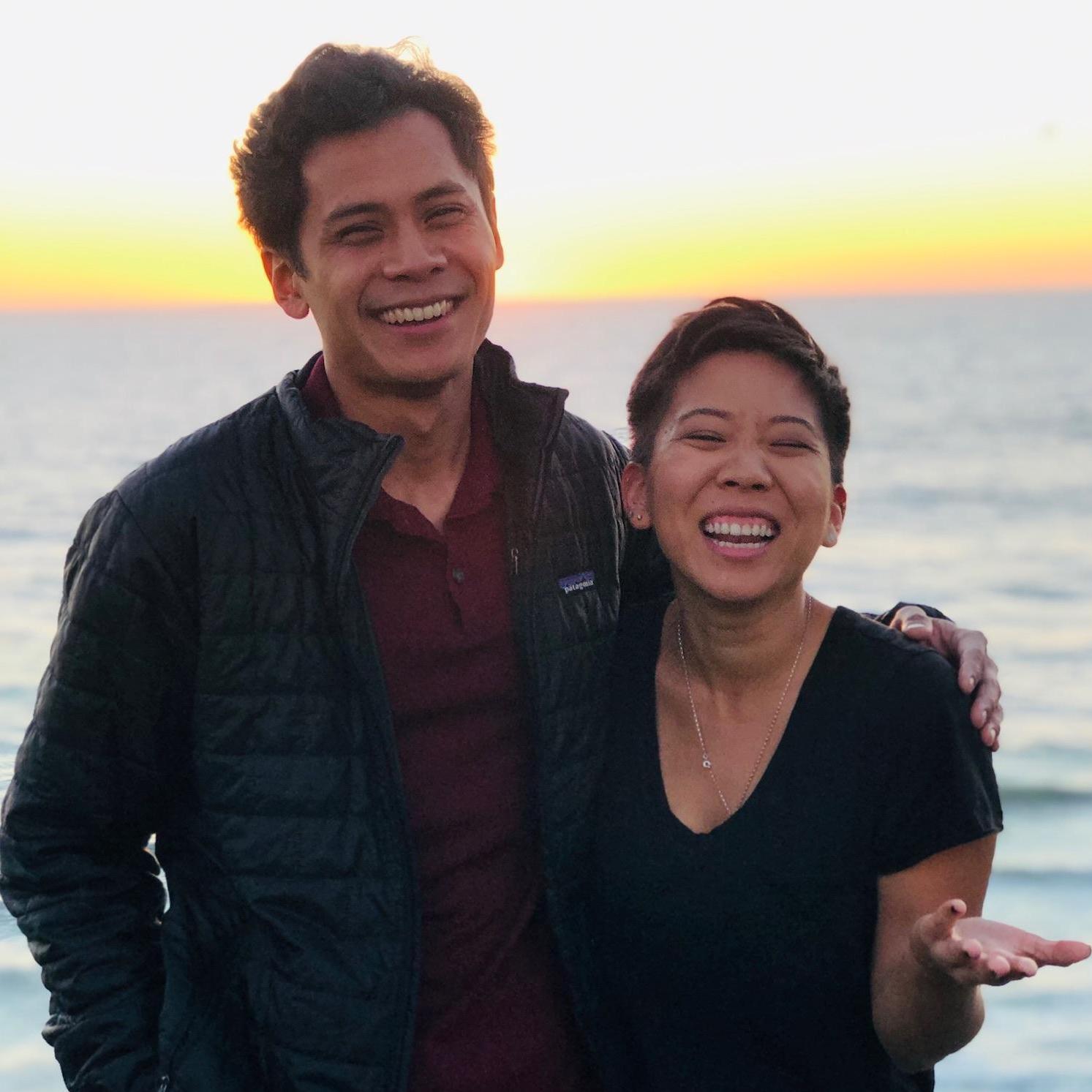 One of our favorite pictures and our first picture together as a couple!