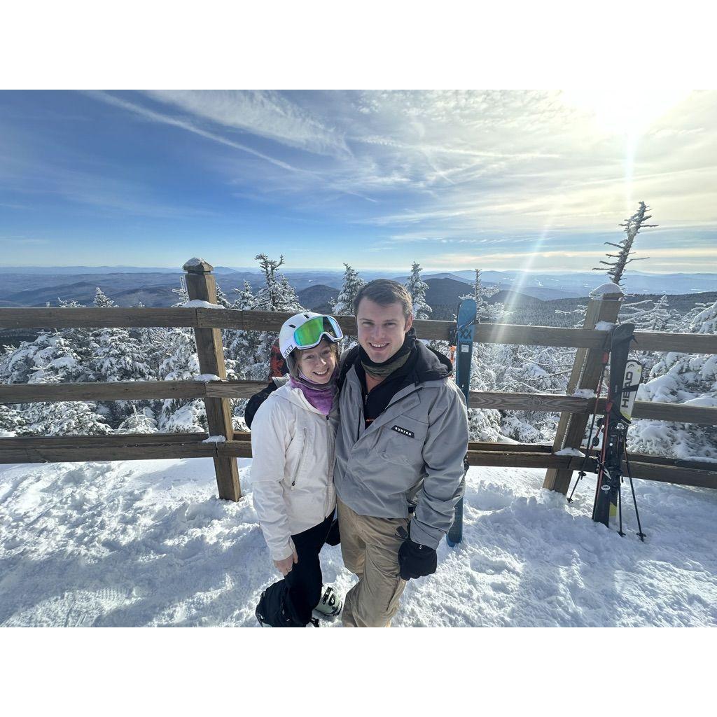 Taken at Killington, just 20 minutes away from where we will get married!