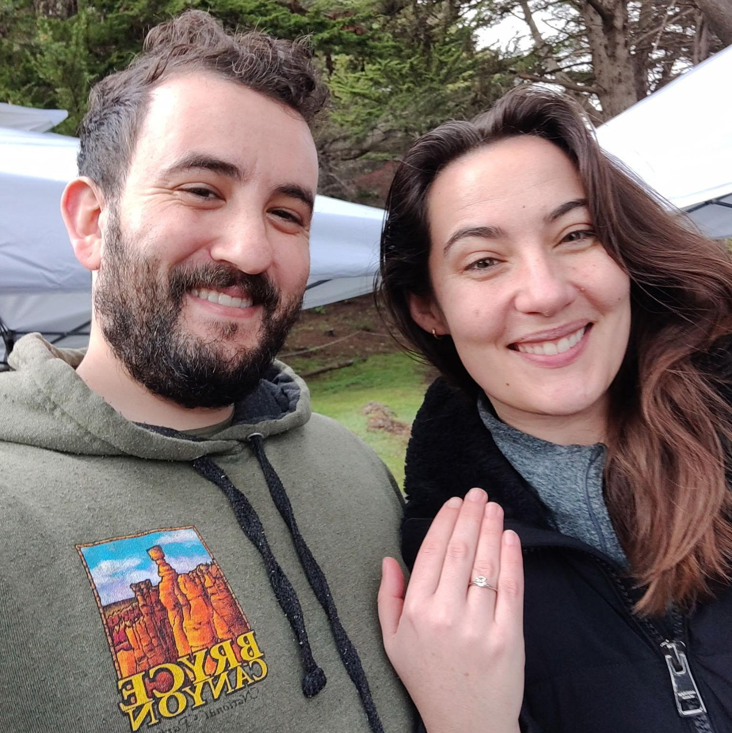 This was the morning Matt proposed in Big Sur!