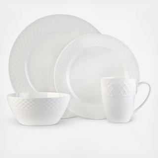 Stratford 16-Piece Bone China Dinnerware Set, Service for 4