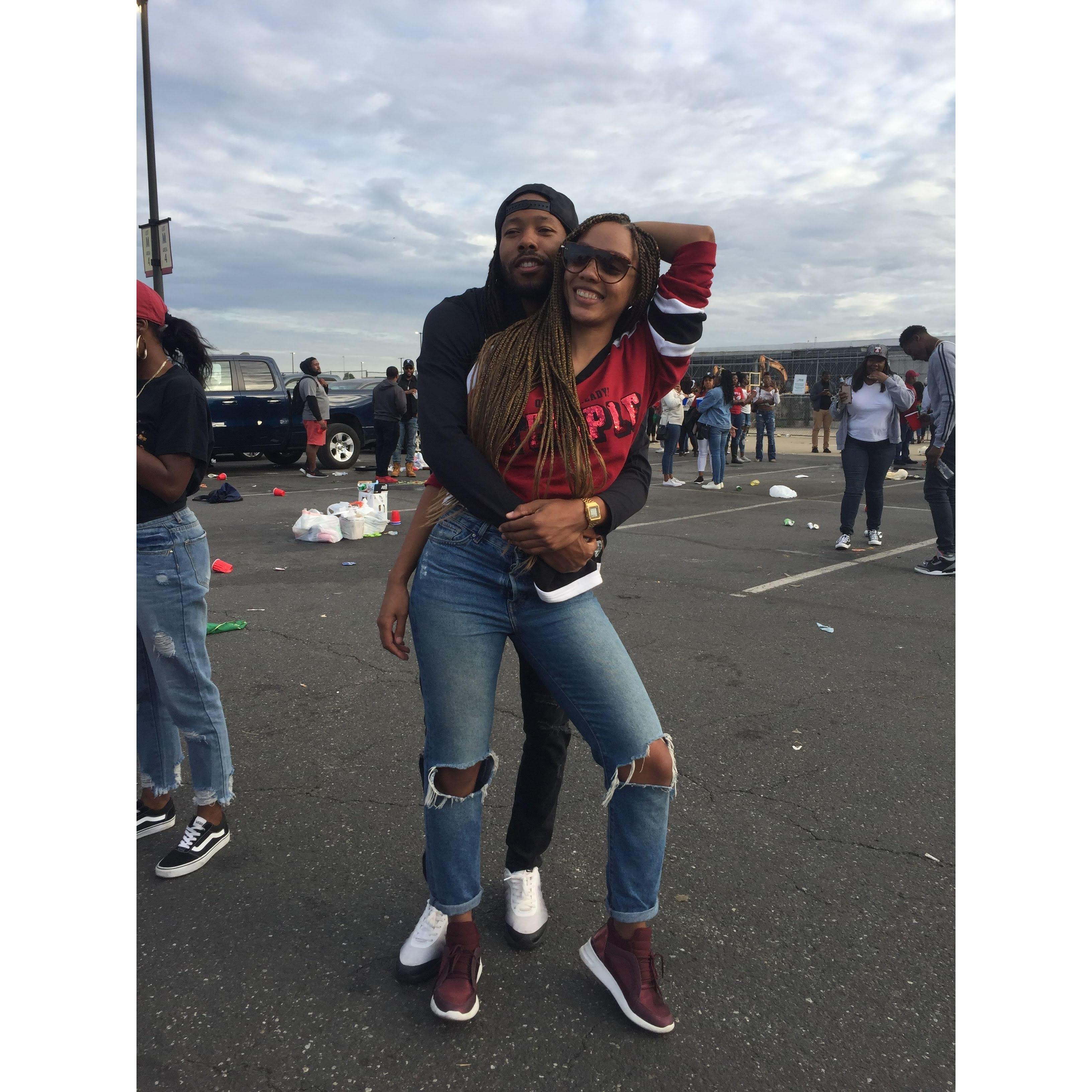 Having fun at TU Homecoming!