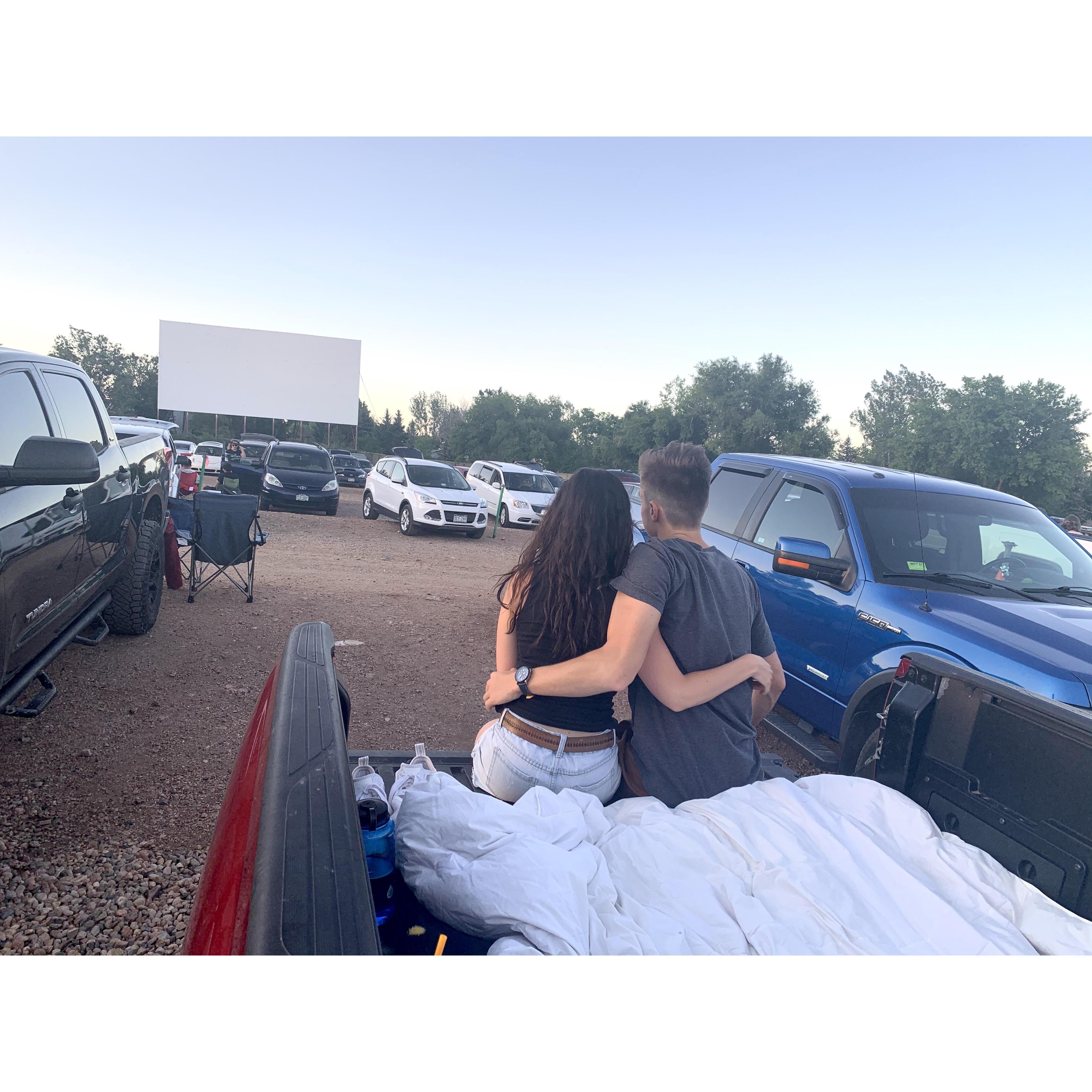Drive-in movie date