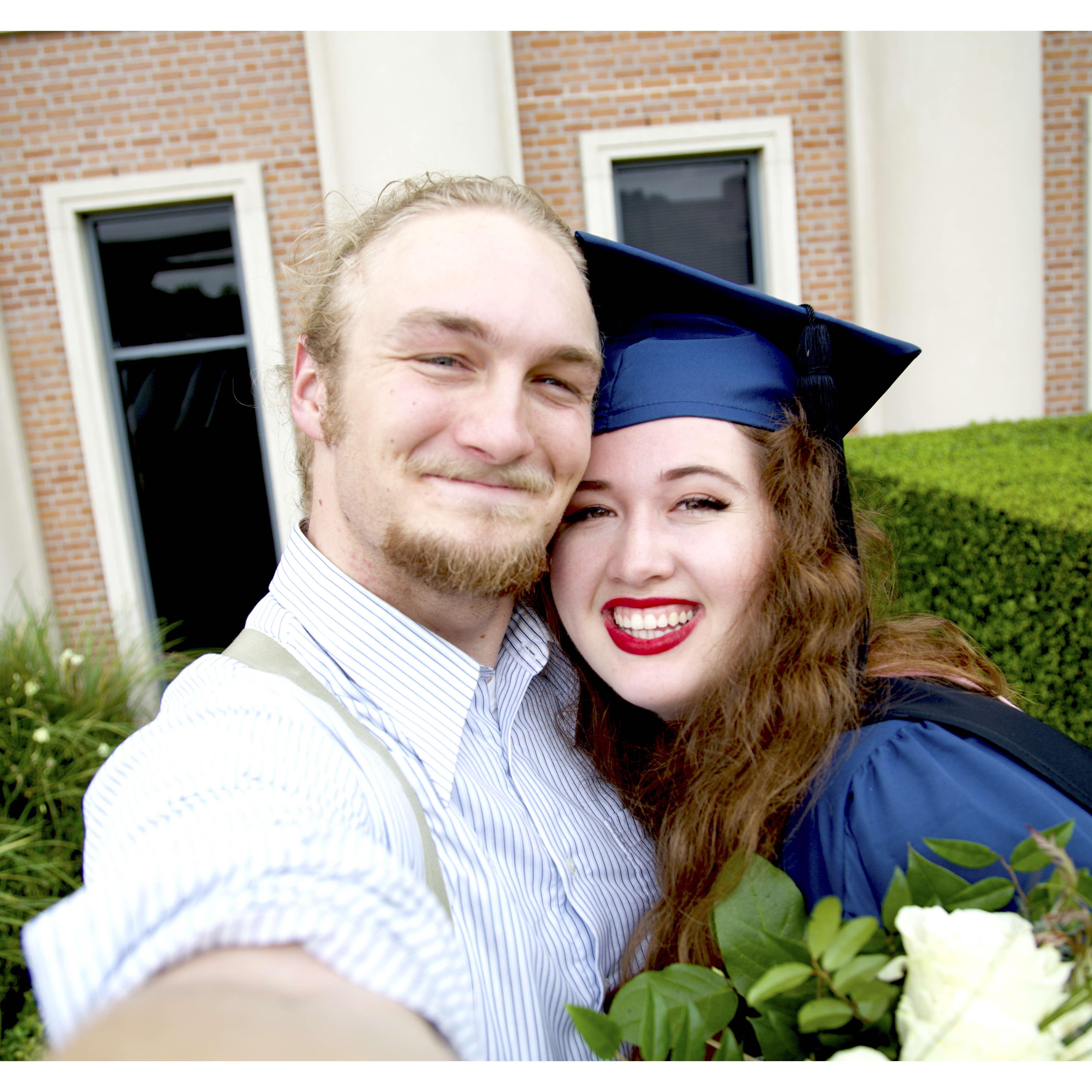Erin's Master's graduation from Rice