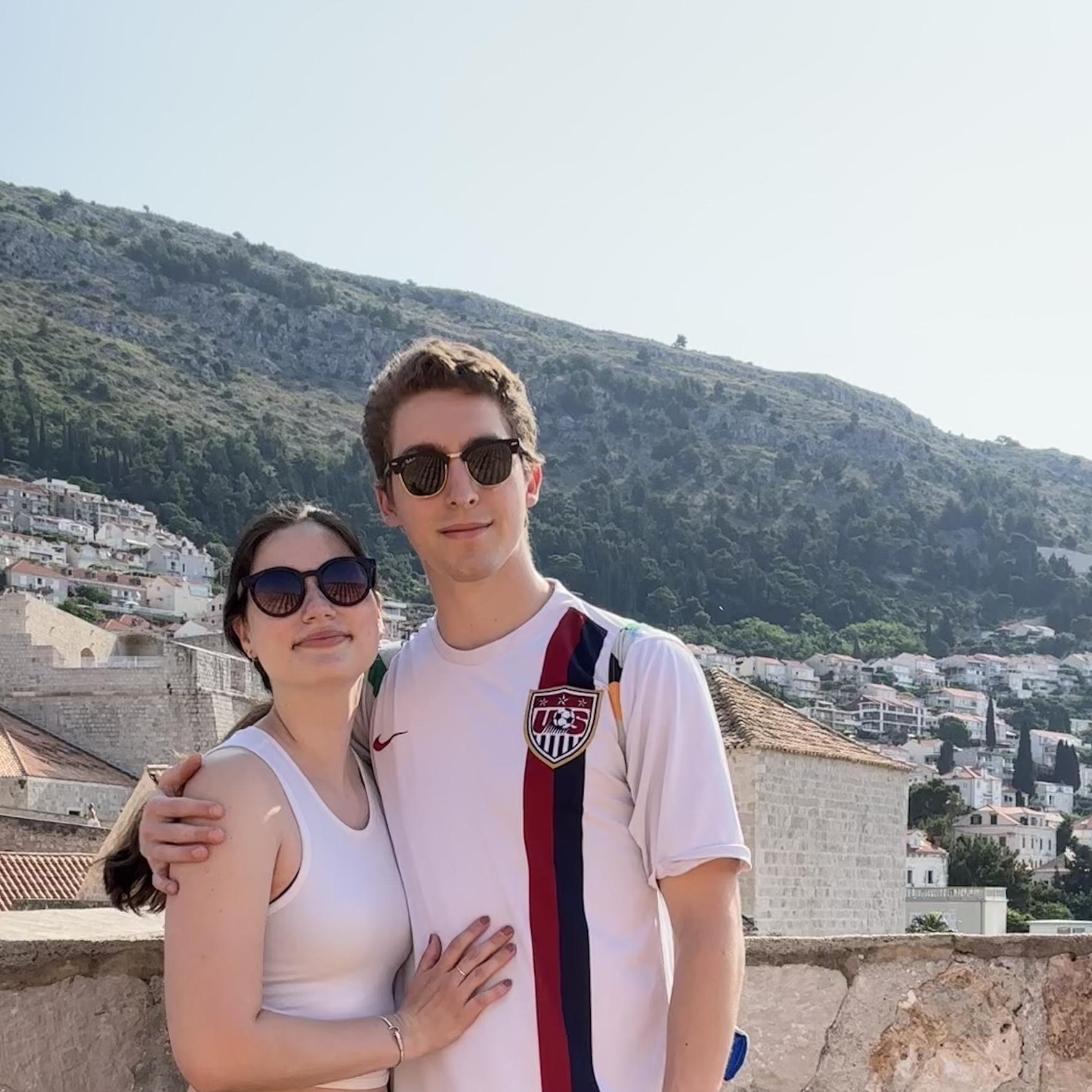 Walking the city walls in Dubrovnik, Croatia