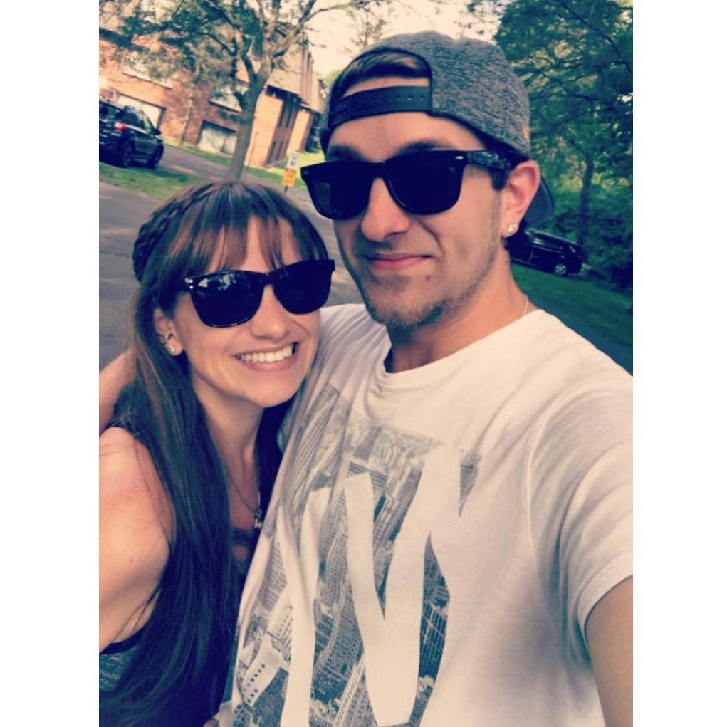The day we signed the lease for our 1st apartment together.