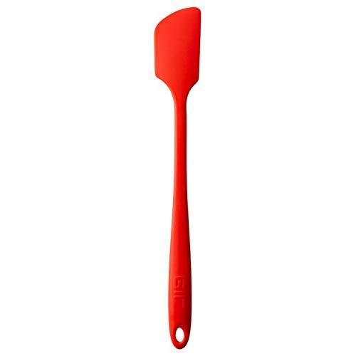 GIR: Get It Right Premium Silicone Spatula | Heat-Resistant up to 550°F | Seamless, Nonstick Kitchen Jar Spatulas for Cooking, Baking, and Mixing | Skinny - 11 IN, Red