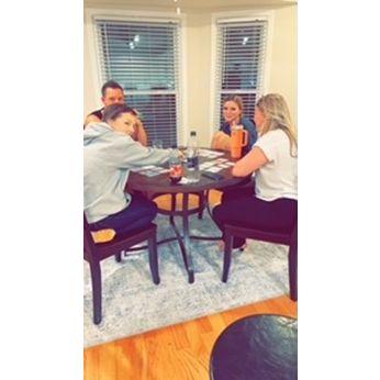 Caleb and the girls playing cards - my heart is so happy!