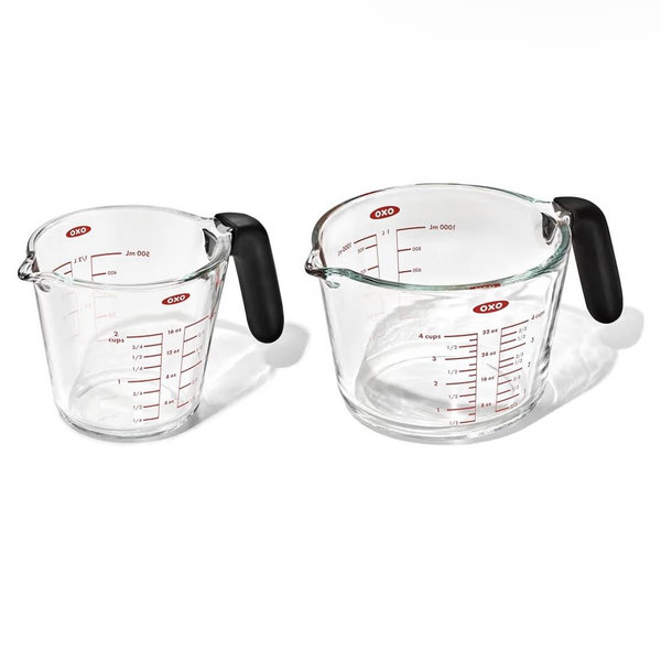 OXO Good Grips 2-Cup and 4-Cup Glass Measuring Cup Set