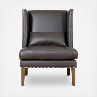 Chelsea Leather Wing Chair