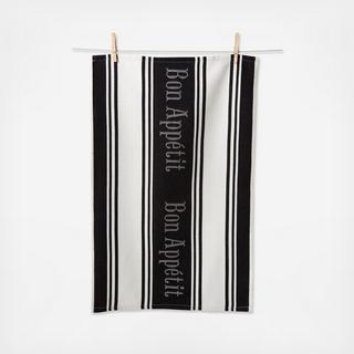 Bon Appetit Jacquard Tea Towel, Set of 2